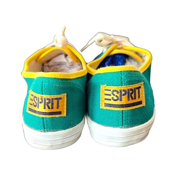 Vintage ESPRIT Canvas Sneakers / USW 6 / GC+ / Retro 80s 90s Colorblock Kidcore - Picture 3 of 4